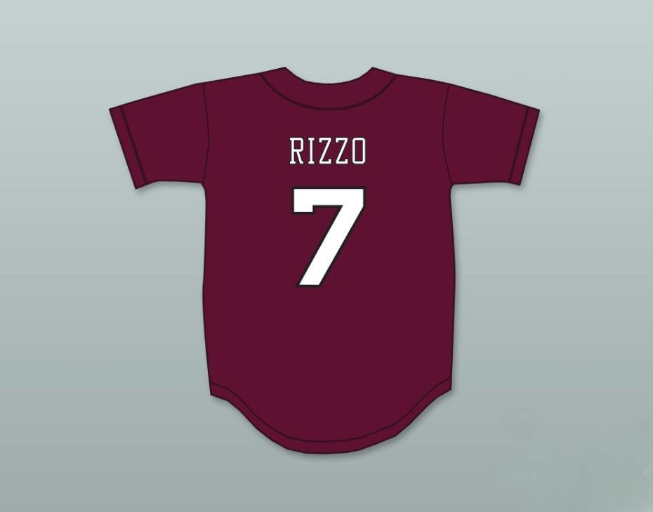 Custom Any Name Number ANTHONY RIZZO 7 STONEMAN DOUGLAS HIGH SCHOOL  MAROON BASEBALL JERSEY 2 Top Stitched S-6XL