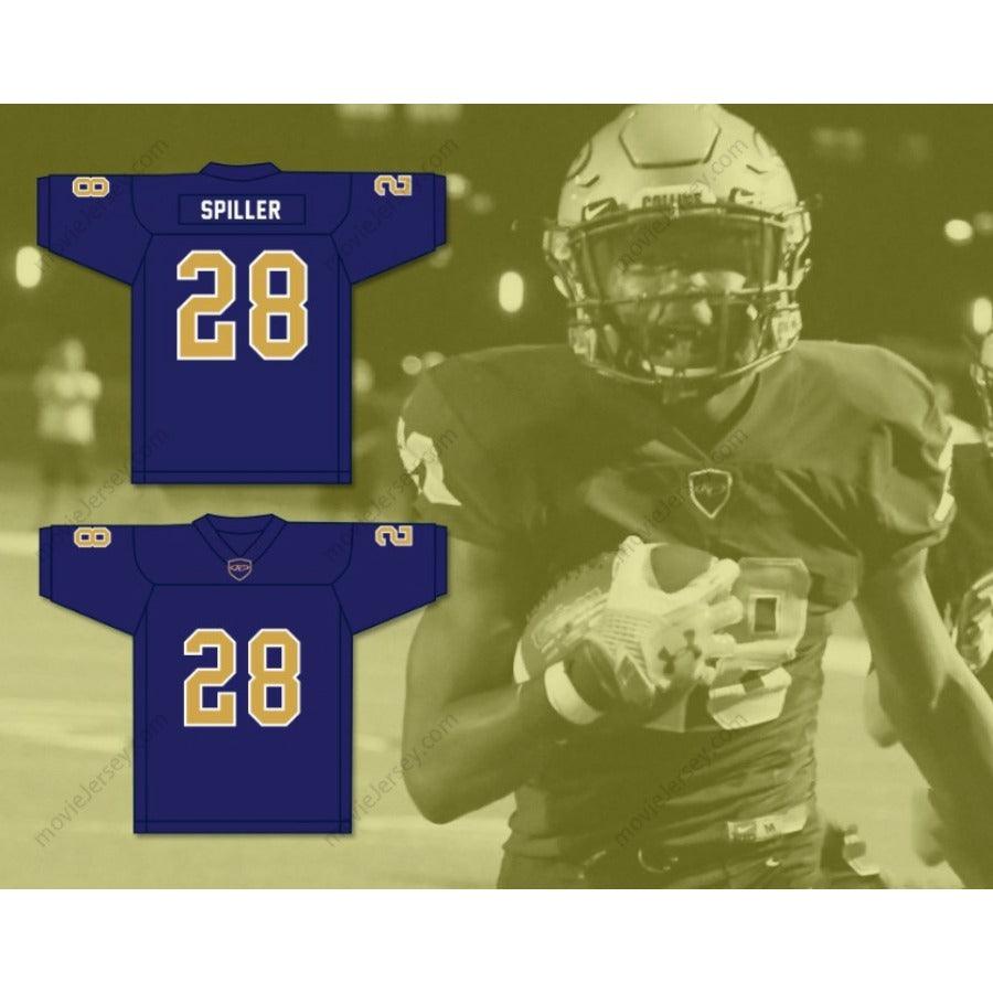 CUSTOM ANY Name Number ISAIAH SPILLER 28 KLEIN COLLINS HIGH SCHOOL TIGERS Football Jersey Top Stitched S-6XL