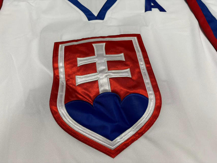 Custom Any Name Number PETER BONDRA 12 SLOVAKIA NATIONAL TEAM WHITE HOCKEY JERSEY Stitched Top Stitched S-6XL
