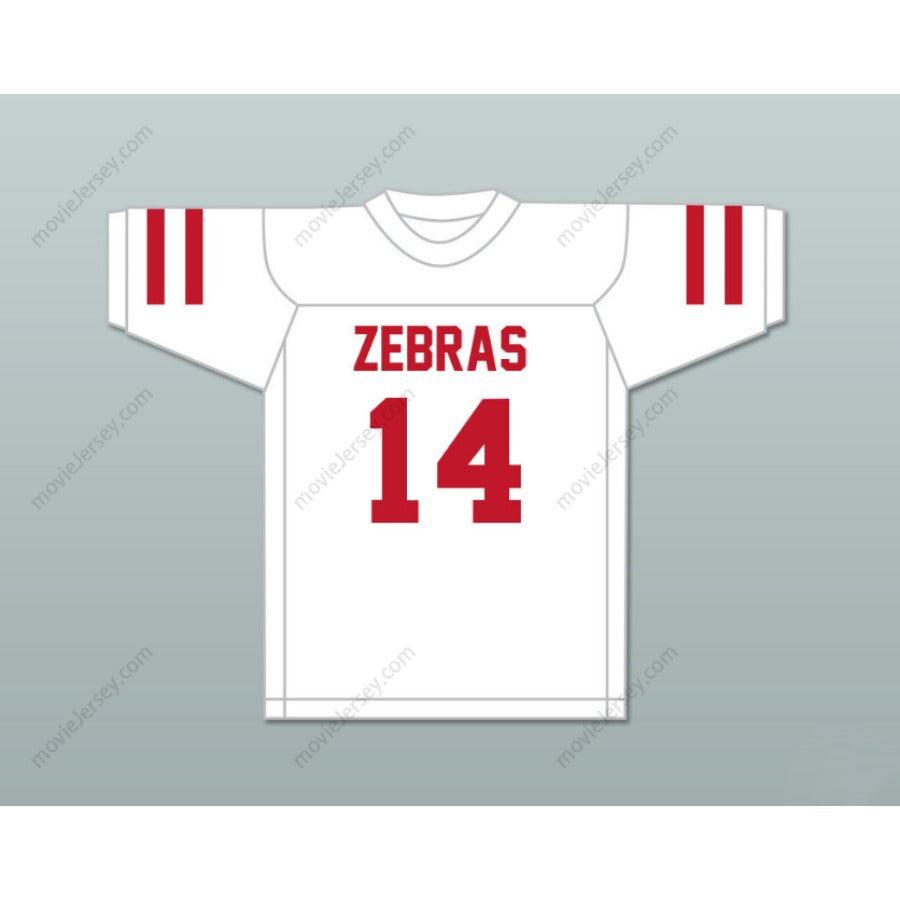 CUSTOM ANY Name Number DON HUTSON 14 PINE BLUFF ZEBRAS RED FOOTBALL JERSEY Top Stitched S-6XL