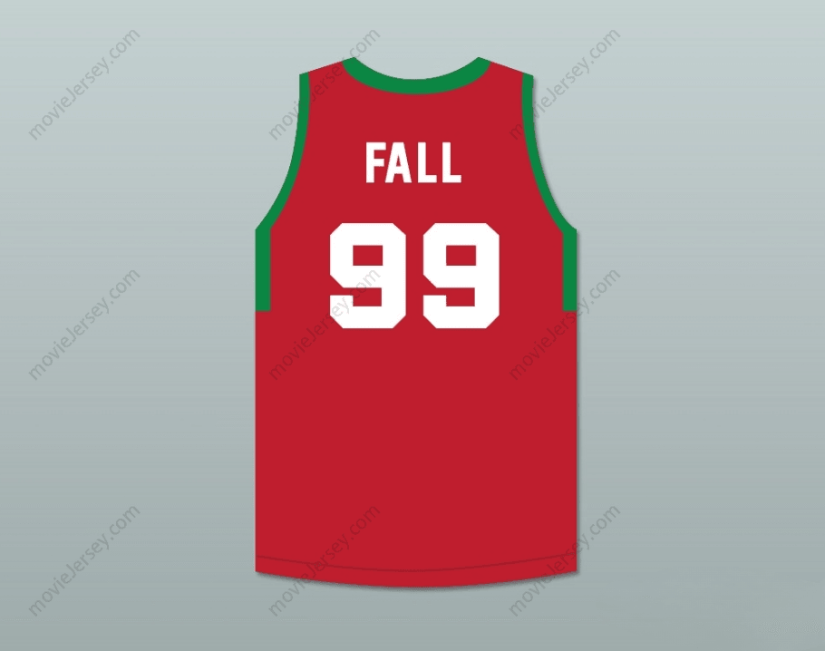 CUSTOM ANY Name Number TACKO FALL 99 MAINE RED BASKETBALL JERSEY 2 Top Stitched S-6XL
