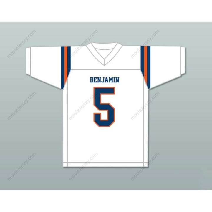 CUSTOM ANY Name Number KAIIR ELAM 5 THE BENJAMIN SCHOOL BUCCANEERS Football Jersey Top Stitched S-6XL