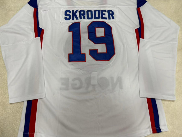 Custom Any Name Number PER-AGE SKRODER TEAM NORWAY HOCKEY JERSEY Stitched Top Stitched S-6XL