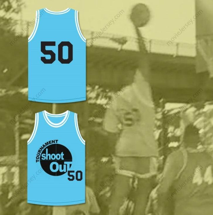 CUSTOM ANY Name Number LIGHT BLUE TOURNAMENT SHOOT OUT BASKETBALL JERSEY ABOVE THE RIM Top Stitched S-6XL