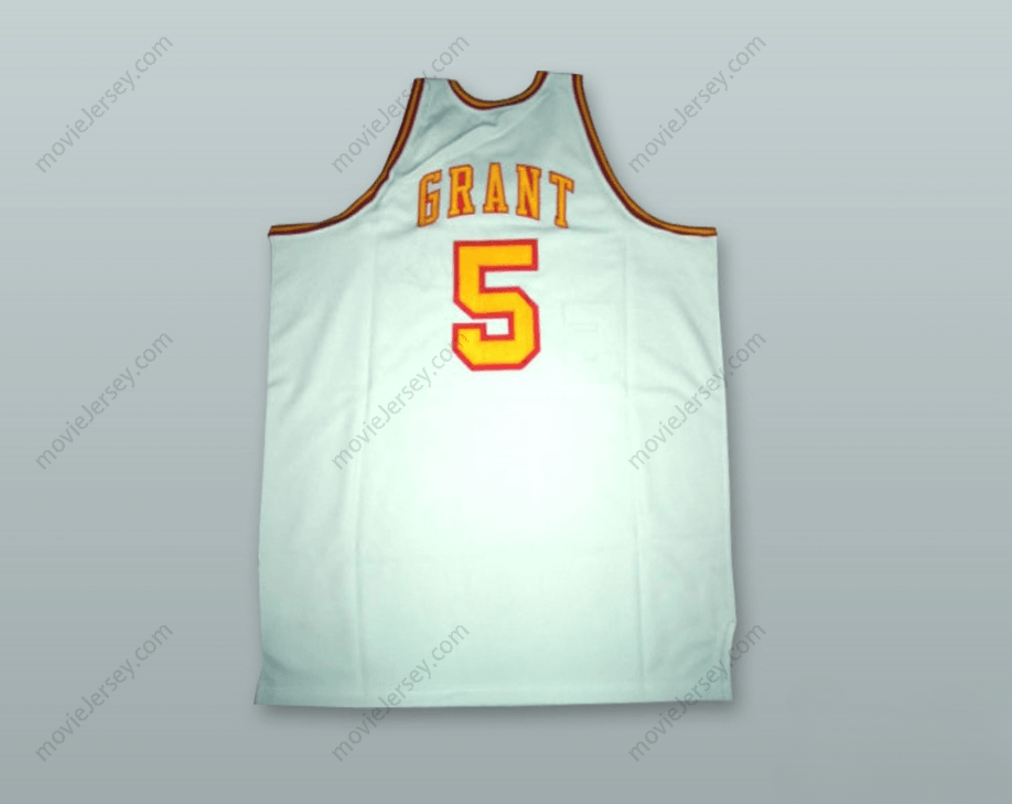 CUSTOM ANY Name Number TRAVIS GRANT 5 WHITE BASKETBALL JERSEY Top Stitched S-6XL