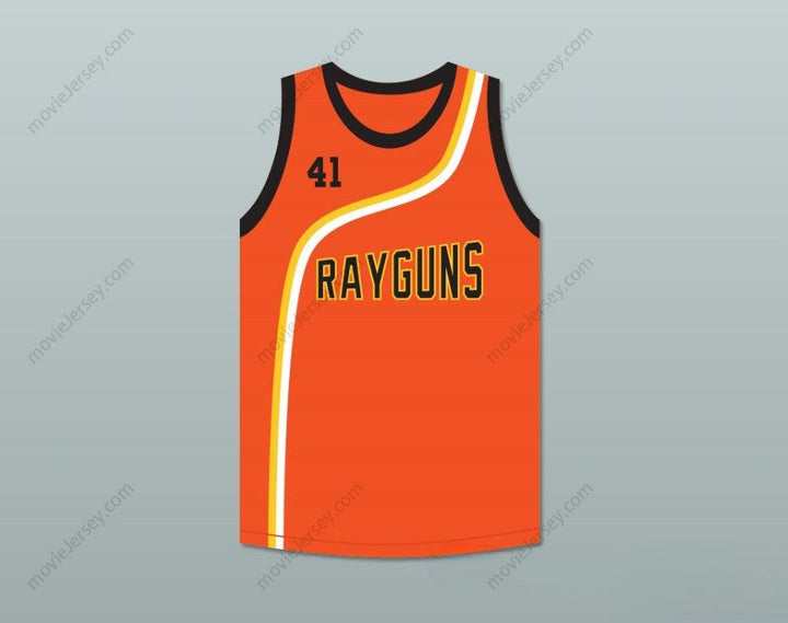 CUSTOM ANY Name Number DIRK NOWITZKI 41 ROSWELL RAYGUNS ORANGE BASKETBALL JERSEY Top Stitched S-6XL