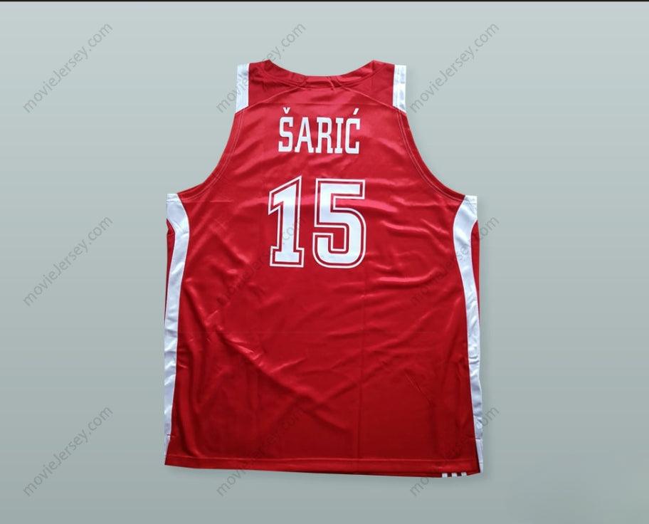 CUSTOM ANY Name Number DARIO SARIC 15 CROATIA BASKETBALL JERSEY Top Stitched S-6XL