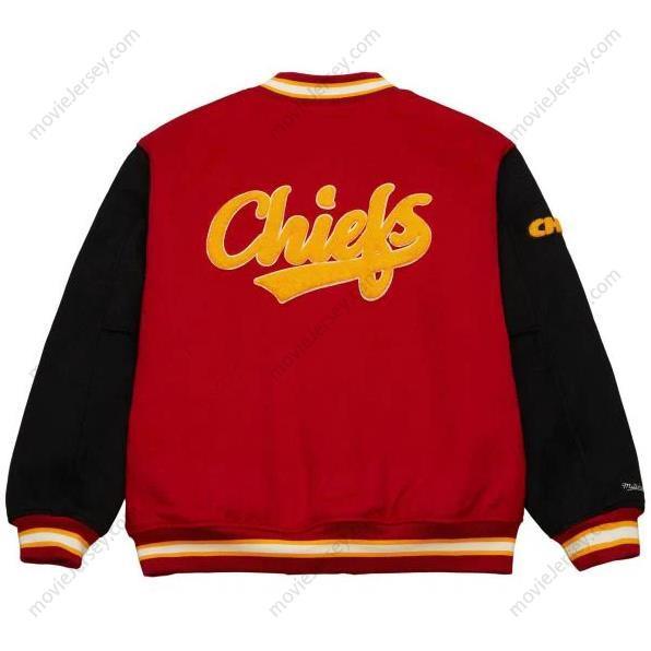 Kansas City Chiefs Princess Diana Red Wool Varsity Jacket S-3XL
