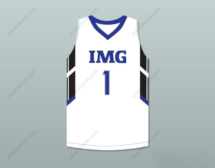 CUSTOM ANY Name Number JONATHAN ISAAC 1 IMG ACADEMY WHITE BASKETBALL JERSEY Top Stitched S-6XL