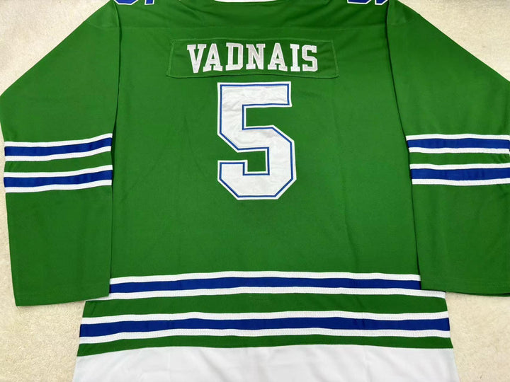 Custom Any Name Number CAROL VADNAIS 5 CALIFORNIA GOLDEN SEALS HOCKEY JERSEY Top Stitched S-6XL