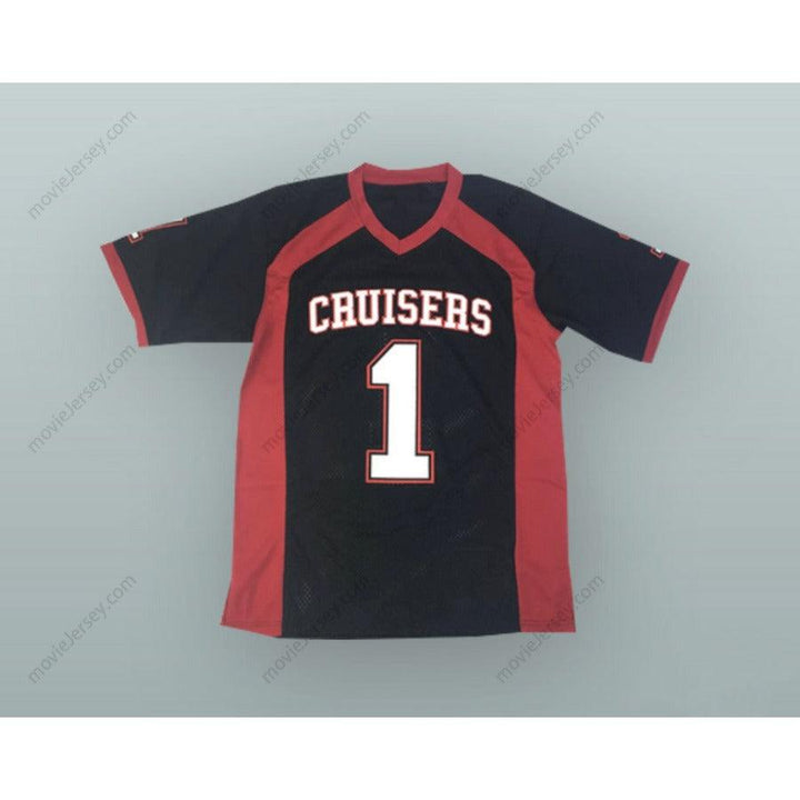 CUSTOM ANY Name Number LE'VEON BELL 1  MADISON HIGH SCHOOL CRUISERS BLACK FOOTBALL JERSEY Top Stitched S-6XL