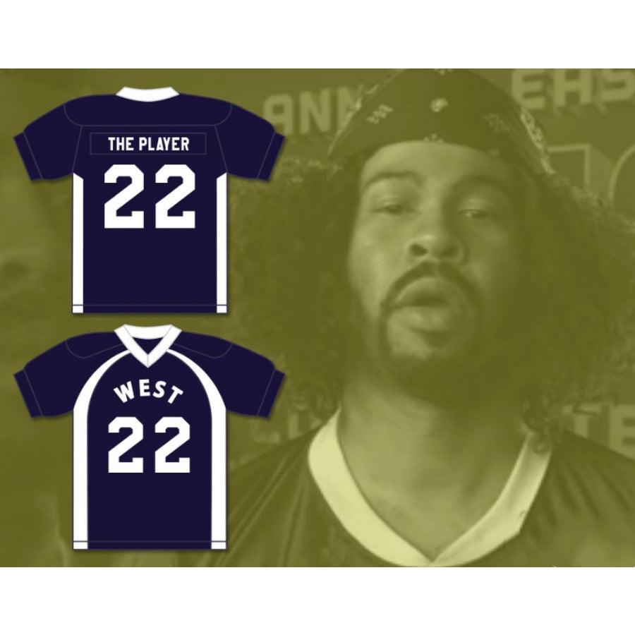 CUSTOM ANY Name Number THE PLAYER FORMERLY KNOWN AS MOUSECOP 22 WEST FOOTBALL JERSEY KEY PEELE Top Stitched S-6XL
