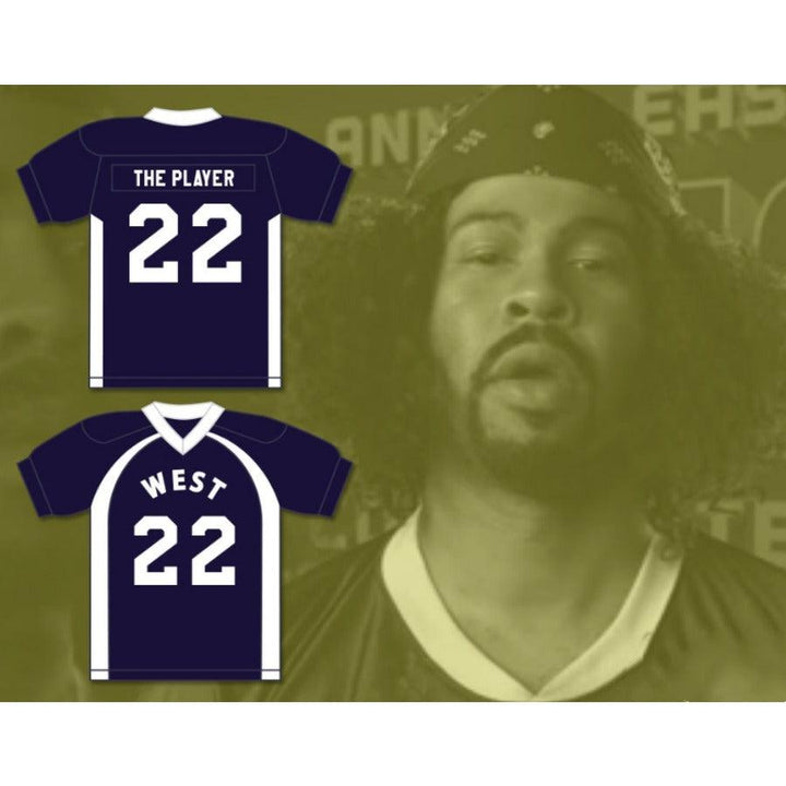 CUSTOM ANY Name Number THE PLAYER FORMERLY KNOWN AS MOUSECOP 22 WEST FOOTBALL JERSEY KEY PEELE Top Stitched S-6XL