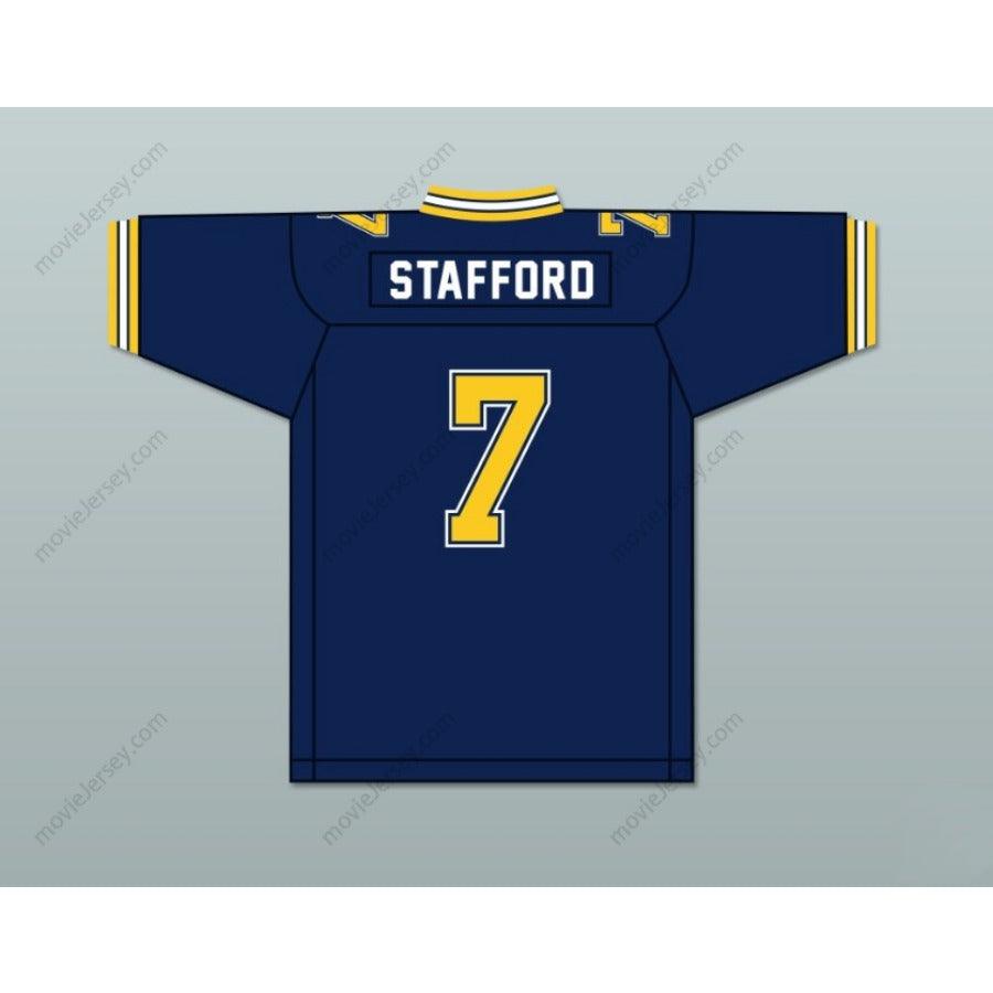 CUSTOM ANY Name Number MATTHEW STAFFORD 7 HIGHLAND PARK HIGH SCHOOL SCOTS Football Jersey Top Stitched S-6XL