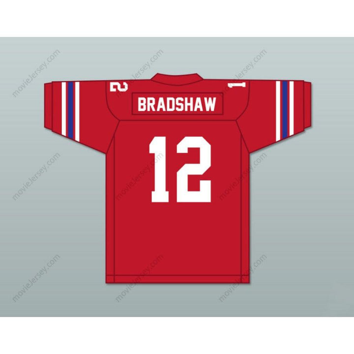 CUSTOM WOODLAWN TERRY BRADSHAW 12 HIGH SCHOOL RED FOOTBALL JERSEY Stitched S-6XL