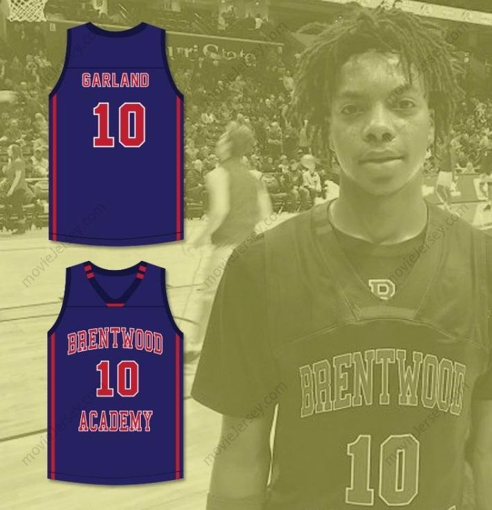 CUSTOM ANY Name Number DARIUS GARLAND 10  ACADEMY  DARK BLUE BASKETBALL JERSEY 2 Top Stitched S-6XL