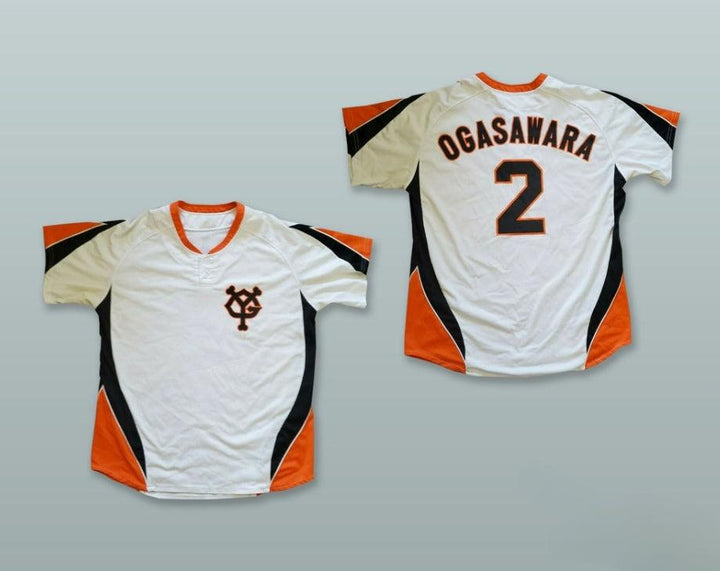 Custom Any Name Number MICHIHIRO OGASAWARA 2 YOMIURI GIANTS WHITE PULLOVER BASEBALL JERSEY Top Stitched S-6XL