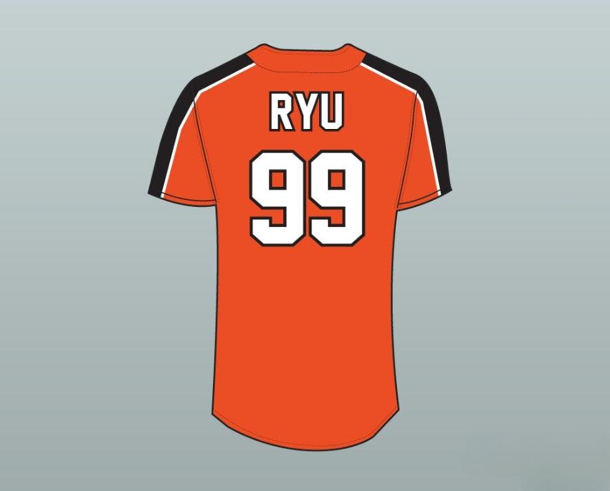 Custom Any Name Number HYUN-JIN RYU HANWHA EAGLES 99 BASEBALL JERSEY Top Stitched S-6XL