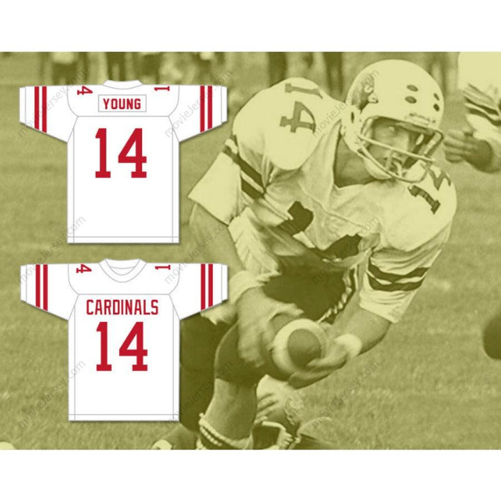 CUSTOM ANY Name Number STEVE YOUNG 14 GREENWICH HIGH SCHOOL CARDINALS Football Jersey Top Stitched S-6XL