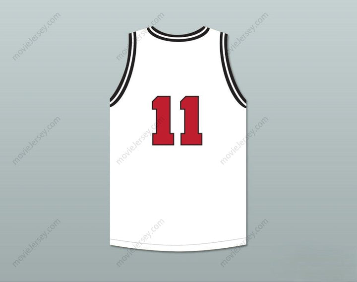 CUSTOM ANY Name Number SHAREEF O'NEAL 11 CROSSROADS SCHOOL ROADRUNNERS WHITE BASKETBALL JERSEY 1 Top Stitched S-6XL