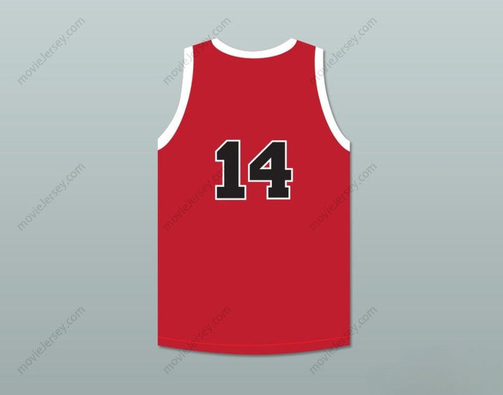 CUSTOM ANY Name Number GEORGE NOSTRAND 14 PROVIDENCE STEAMROLLERS RED BASKETBALL JERSEY 1 Top Stitched S-6XL