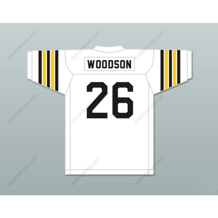 CUSTOM ANY Name Number ROD WOODSON 26 R. NELSON SNIDER HIGH SCHOOL PANTHERS WHITE FOOTBALL JERSEY Top Stitched S-6XL