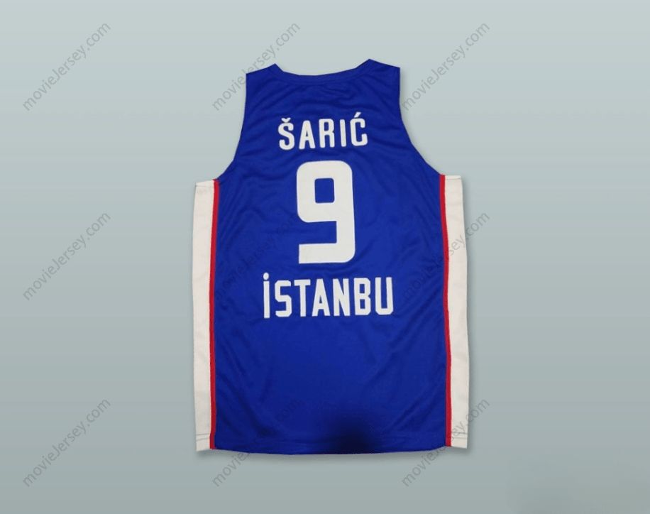 CUSTOM ANY Name Number DARIO SARIC 9 ANADOLU EFES ISTANBUL BLUE BASKETBALL JERSEY Top Stitched S-6XL