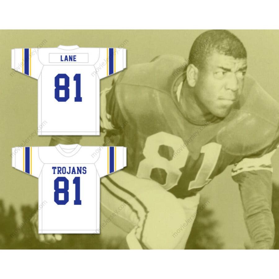 CUSTOM ANY Name Number DICK LANE 81 ANDERSON HIGH SCHOOL TROJANS WHITE FOOTBALL JERSEY Top Stitched S-6XL