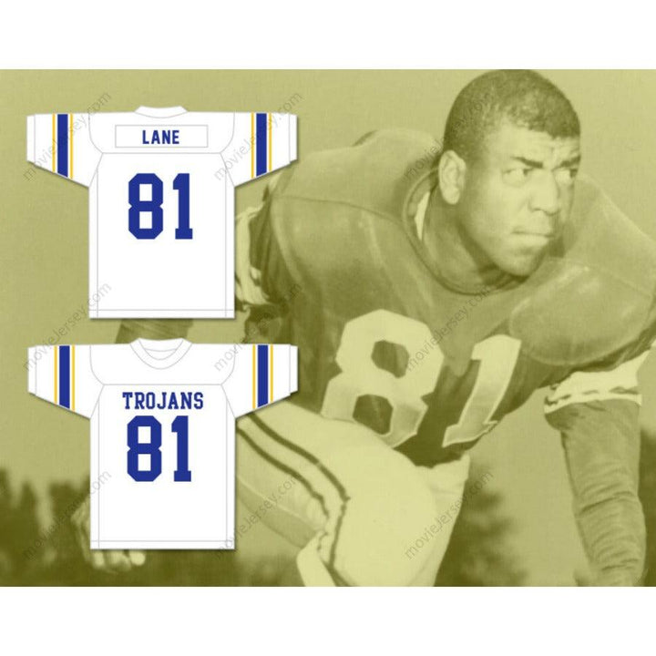 CUSTOM ANY Name Number DICK LANE 81 ANDERSON HIGH SCHOOL TROJANS WHITE FOOTBALL JERSEY Top Stitched S-6XL