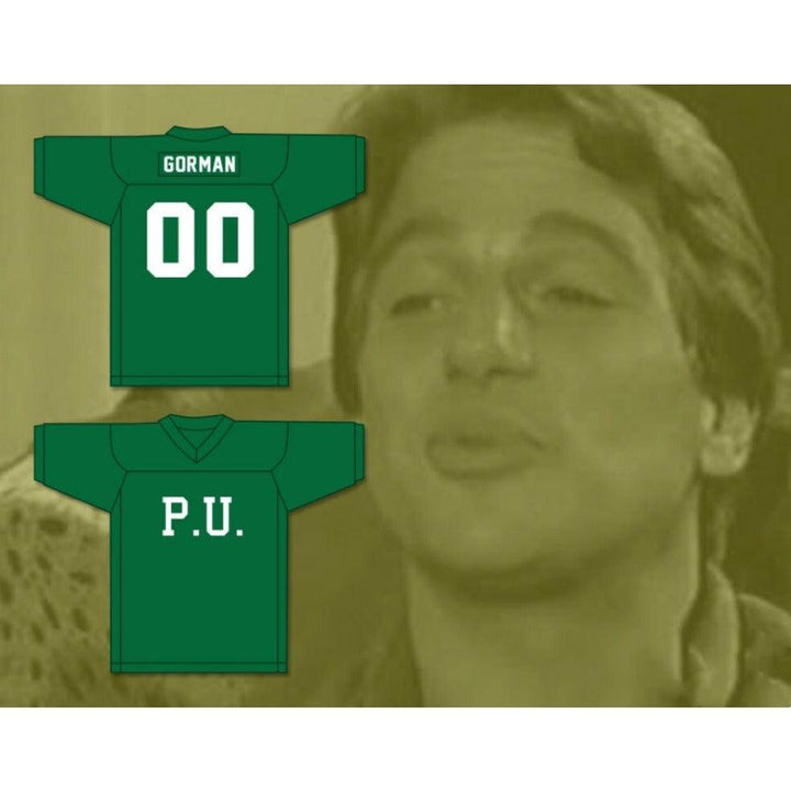 CUSTOM ANY Name Number BARNEY GORMAN 00 P.U. GREEN Football Jersey Top Stitched S-6XL