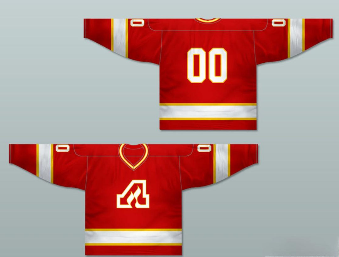 Custom Any Name Number Atlanta Flames 1972-73 Hockey Jersey Top Stitched S-6XL