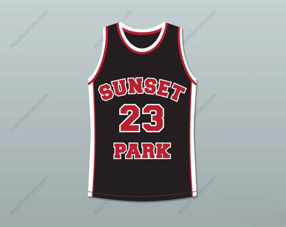 CUSTOM ANY Name Number DE'AUNDRE BONDS BUSY-BEE 23 SUNSET PARK BLACK BASKETBALL JERSEY Top Stitched S-6XL