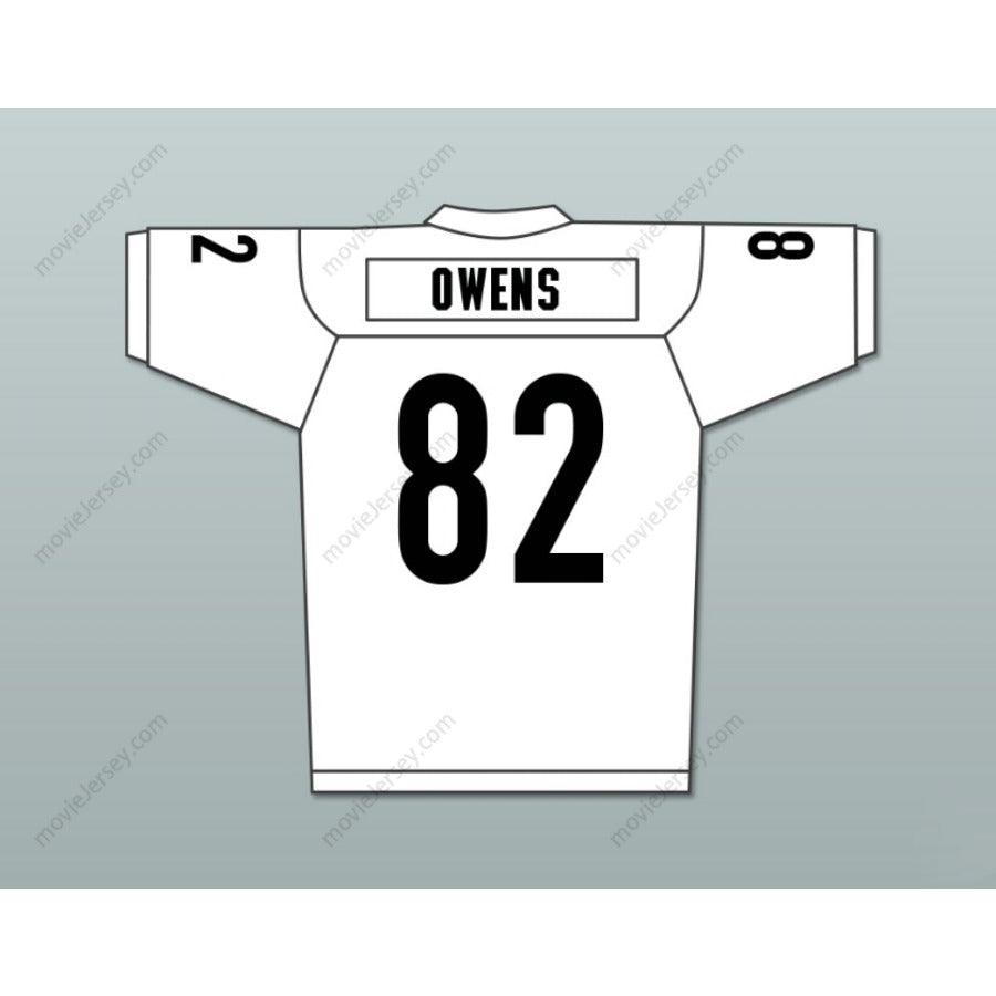 CUSTOM ANY Name Number TERRELL OWENS 82 MIAMI SHARKS WHITE TRIM Football Jersey Top Stitched S-6XL