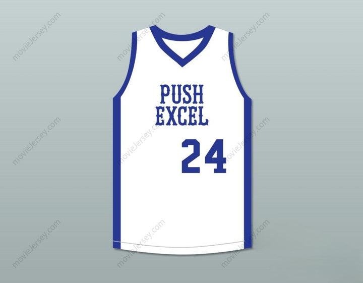 CUSTOM ANY Name Number MARK AGUIRRE 24 PUSH EXCEL PRO BASKETBALL CLASSIC WHITE BASKETBALL JERSEY 1985 CHARITY EVENT Top Stitched S-6XL