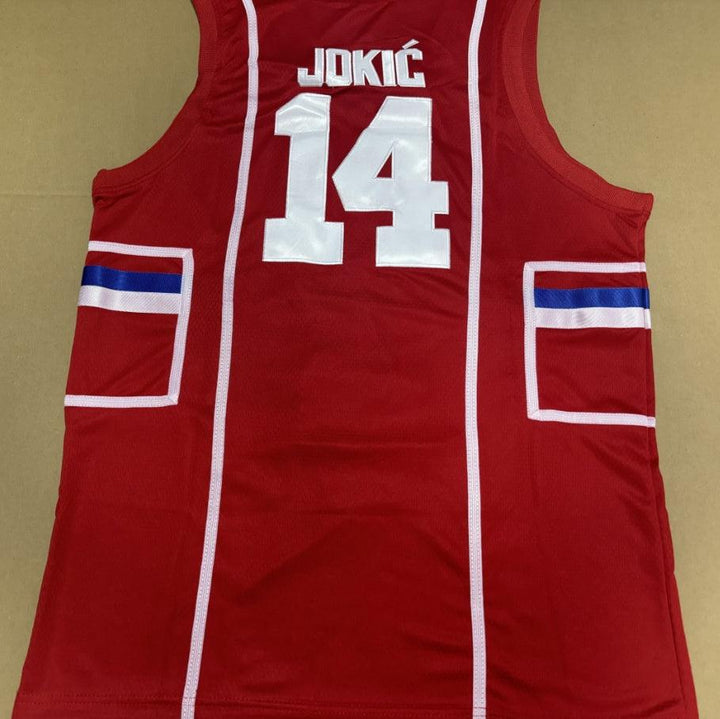 Nikola Jokic #14 Serbia Joker Serbian Mens Basketball Jersey Top Stitched S-3XL