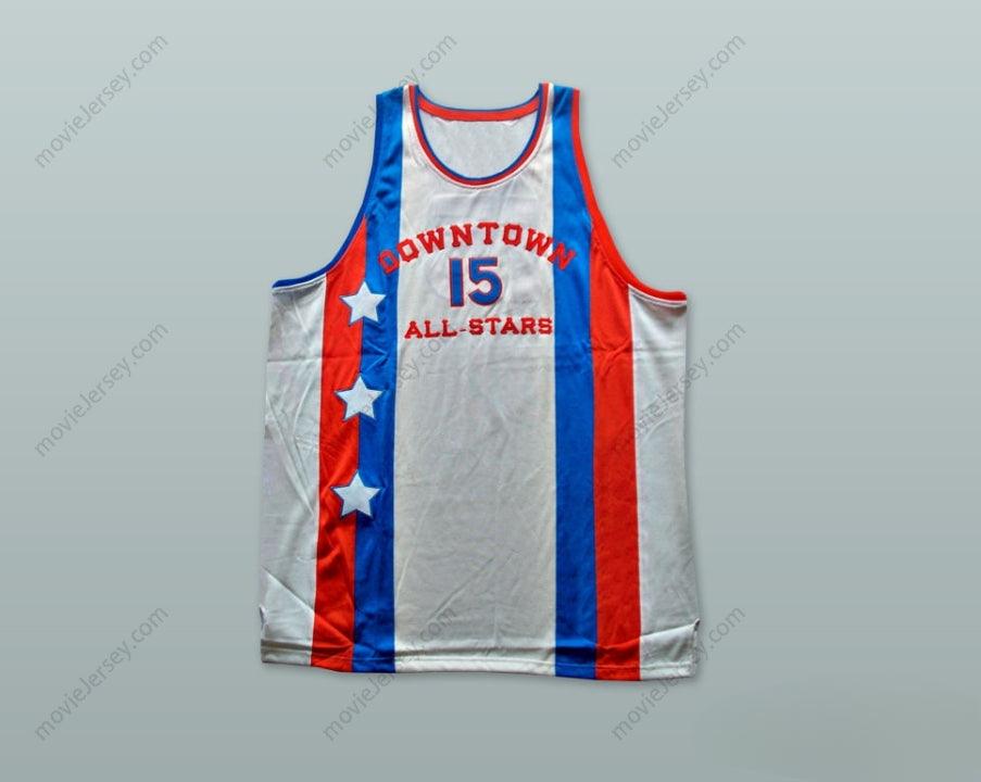 CUSTOM ANY Name Number 1976 DOWNTOWN ALL STARS 15 BASKETBALL JERSEY Top Stitched S-6XL