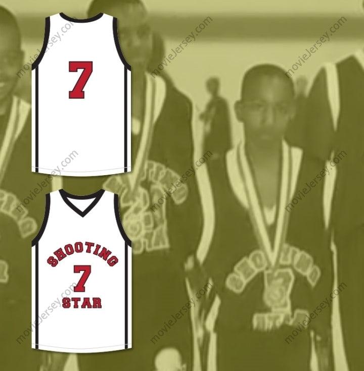 CUSTOM ANY Name Number DRU JOYCE 7 OHIO SHOOTING STARS AAU WHITE BASKETBALL JERSEY MORE THAN A GAME Top Stitched S-6XL