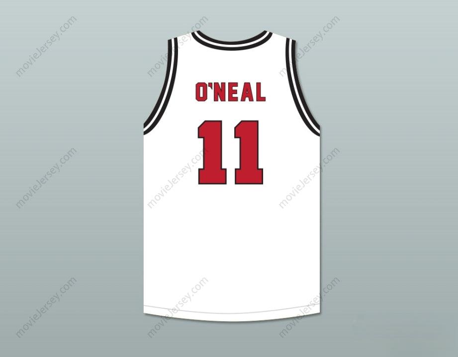 CUSTOM ANY Name Number SHAREEF O'NEAL 11 CROSSROADS SCHOOL ROADRUNNERS WHITE BASKETBALL JERSEY 2 Top Stitched S-6XL