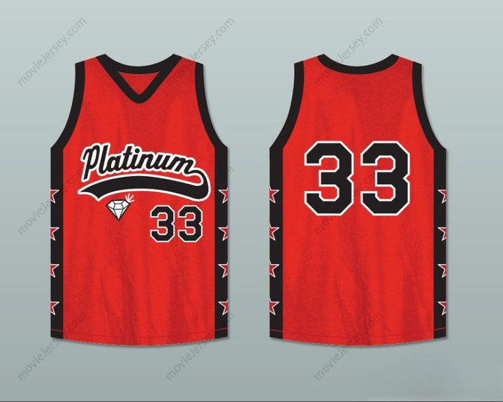 CUSTOM ANY Name Number PLAYER 33 PLATINUM JEWELZ BASKETBALL JERSEY CROSSOVER Top Stitched S-6XL