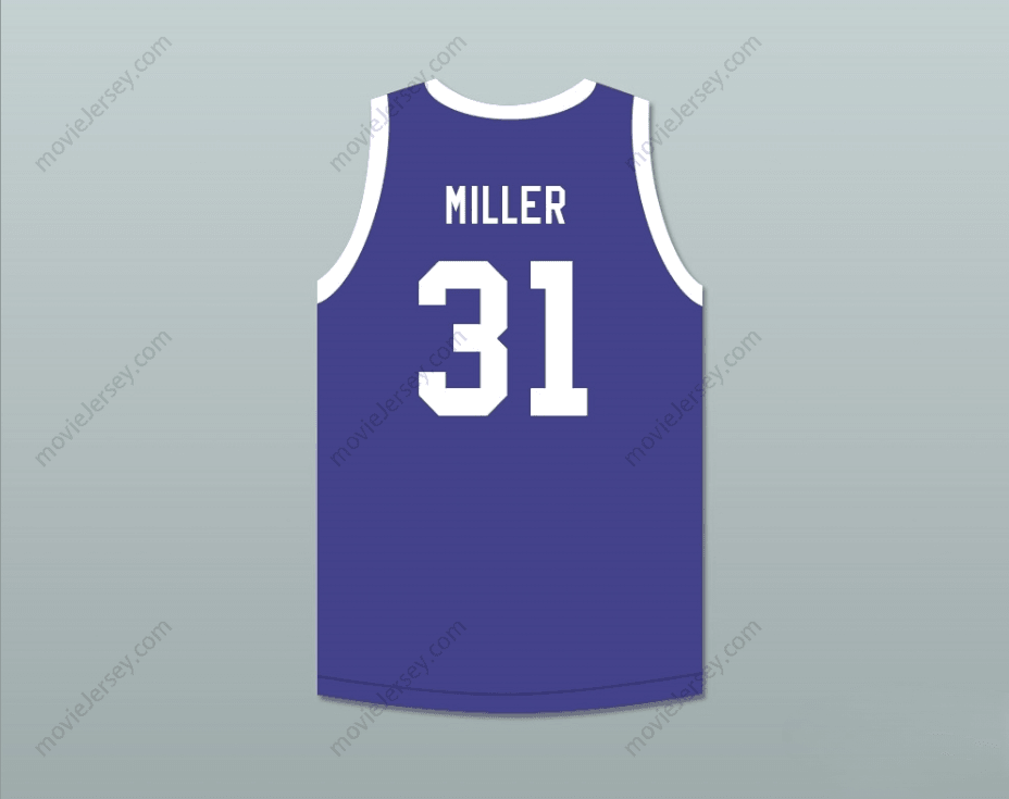 CUSTOM ANY Name Number REGGIE MILLER 31 BASKETBALL JERSEY FIRST ANNUAL ROCK N' JOCK B-BALL JAM 1991 Top Stitched S-6XL