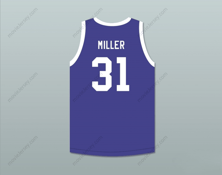 CUSTOM ANY Name Number REGGIE MILLER 31 BASKETBALL JERSEY FIRST ANNUAL ROCK N' JOCK B-BALL JAM 1991 Top Stitched S-6XL