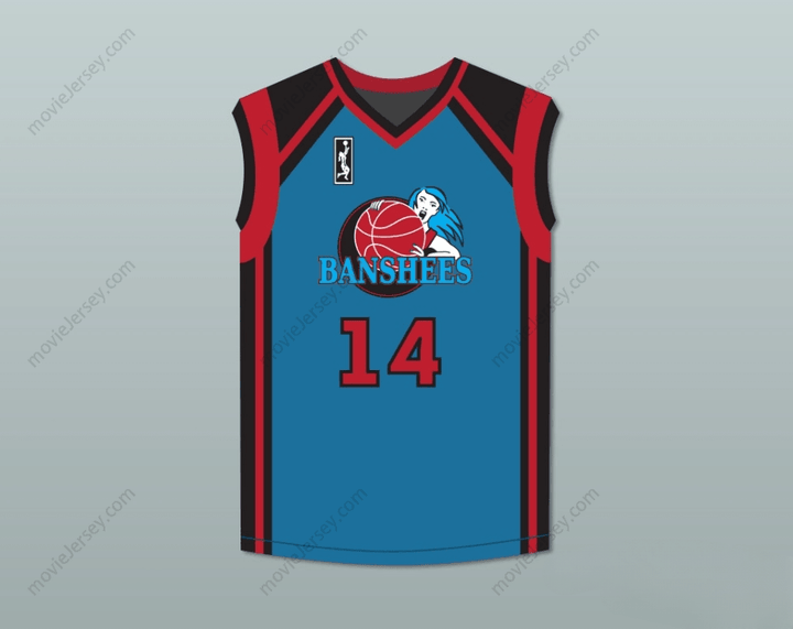 CUSTOM ANY Name Number VIVICA A. FOX MICHELLE LANGFORD 14 CHARLOTTE BANSHEES AWAY BASKETBALL JERSEY WITH WUBA PATCH JUWANNA MANN Top Stitched S-6XL