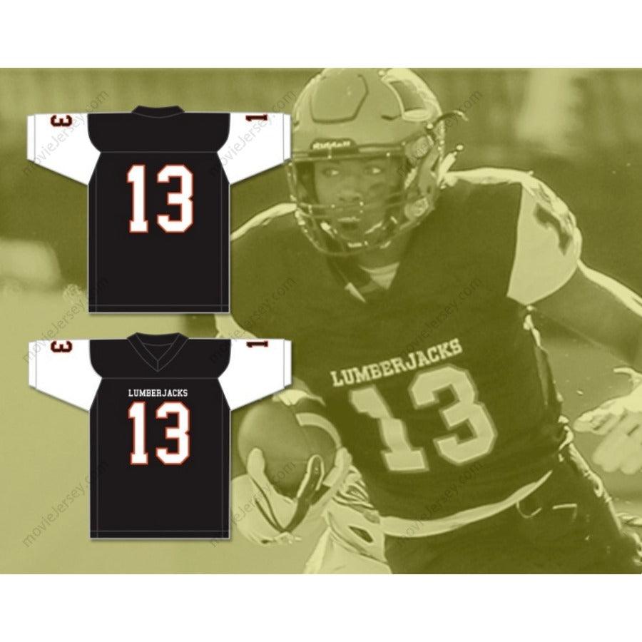 CUSTOM ANY Name Number TREYLON BURKS 13 WARREN HIGH SCHOOL LUMBERJACKS Football Jersey Top Stitched S-6XL