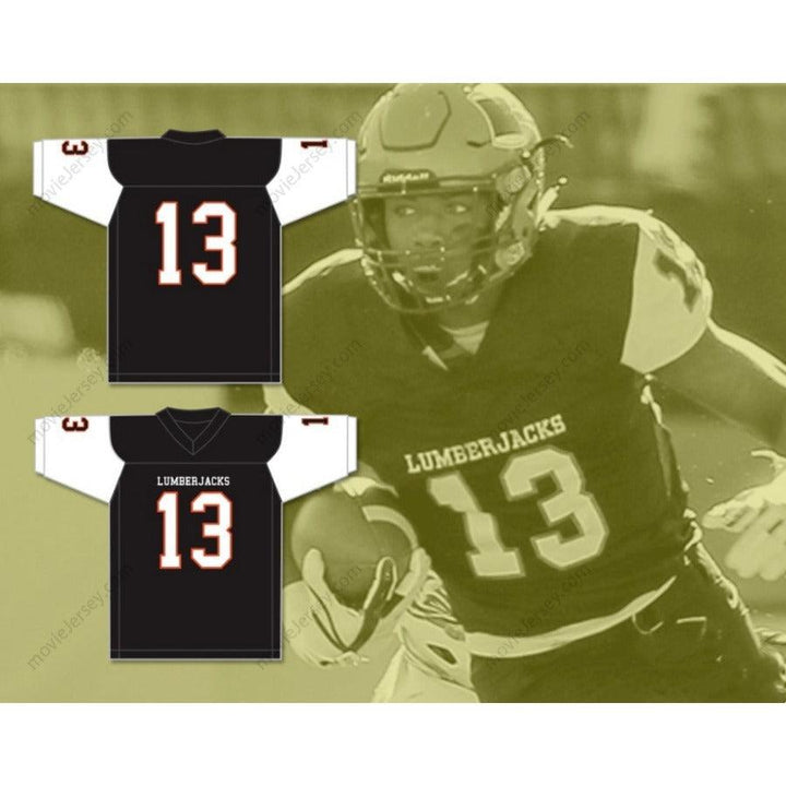 CUSTOM ANY Name Number TREYLON BURKS 13 WARREN HIGH SCHOOL LUMBERJACKS Football Jersey Top Stitched S-6XL