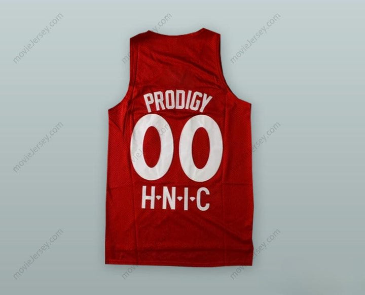 CUSTOM ANY Name Number PRODIGY 00 QUEENSBRIDGE TOURNAMENT H.N.I.C. RED BASKETBALL JERSEY Top Stitched S-6XL