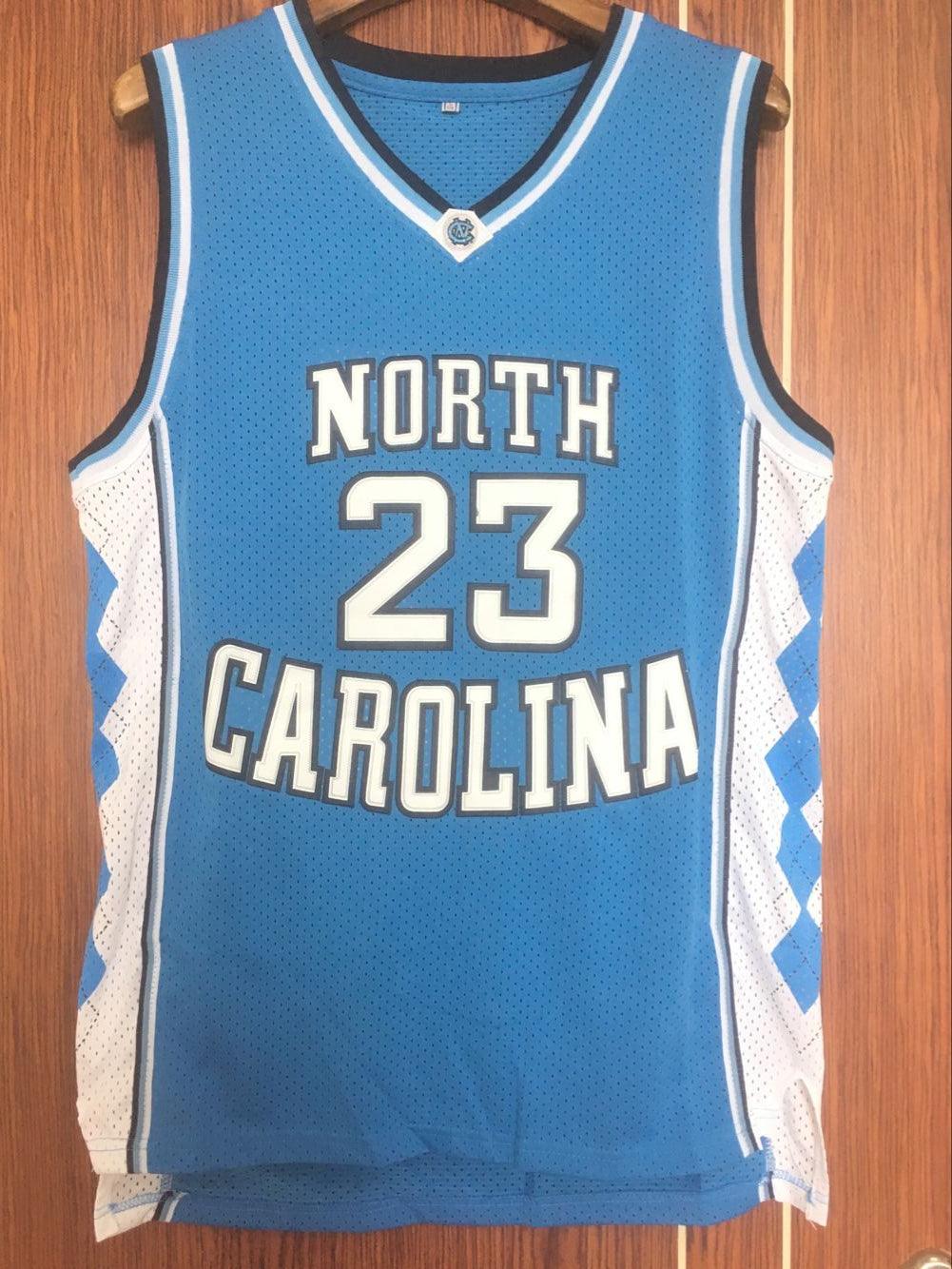 Throwback North Carolina #23 Jordan Basketball Jersey Adult /Youth Kids Size Top Stitched S-3XL