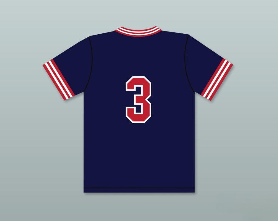 Custom Any Name Number MIKE WIDMER 3 PIONEERS AWAY BASEBALL JERSEY HARDBALL SITCOM Top Stitched S-6XL