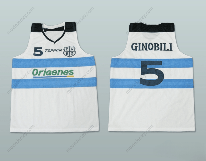 CUSTOM ANY Name Number MANU GINOBILI ARGENTINA BASKETBALL JERSEY Top Stitched S-6XL