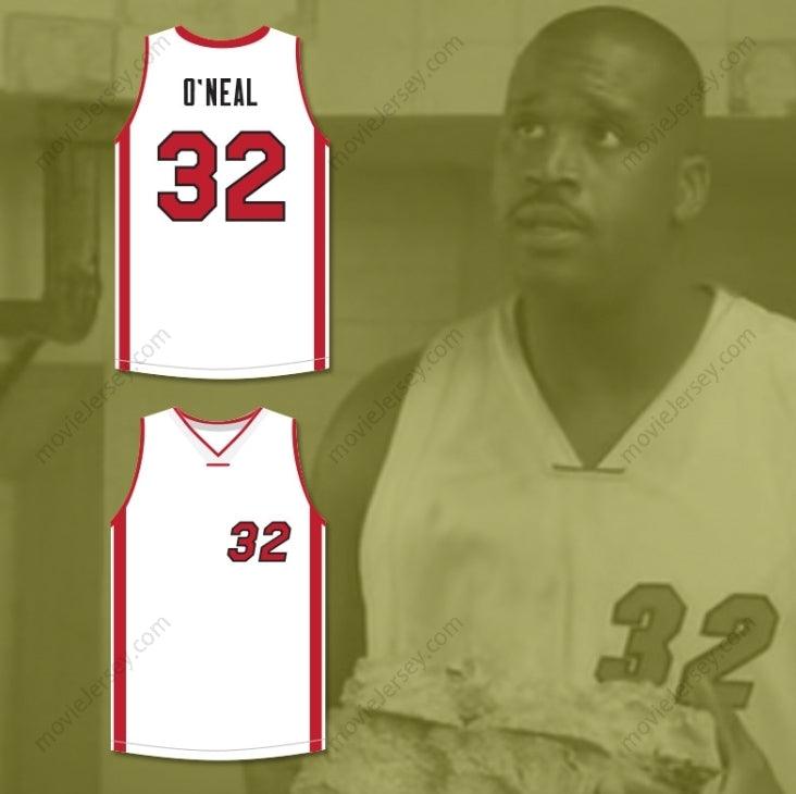 CUSTOM ANY Name Number SHAQUILLE O'NEAL 32 WHITE BASKETBALL JERSEY SCARY MOVIE 4 Top Stitched S-6XL