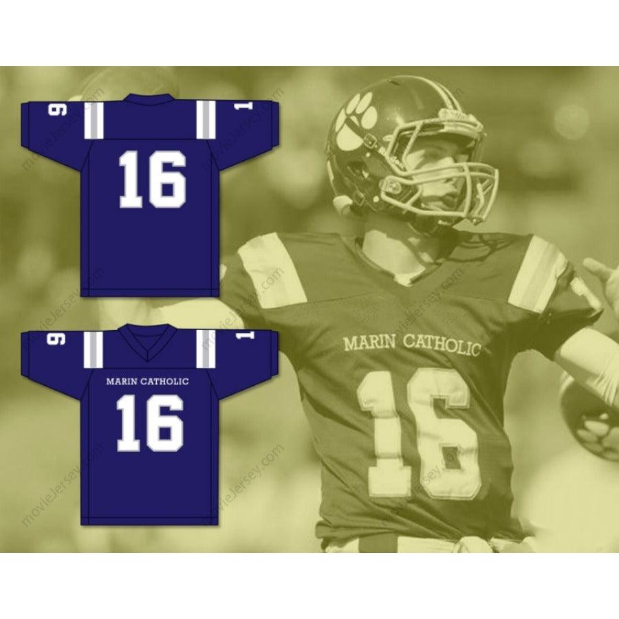 CUSTOM ANY Number JARED GOFF 16 MARIN CATHOLIC HIGH SCHOOL FOOTBALL JERSEY S-6XL